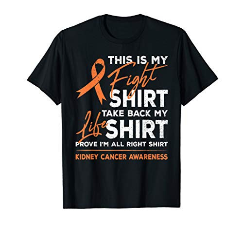This Is My Fight Shirt Kidney Cancer Awareness Month Ribbon T-Shirt