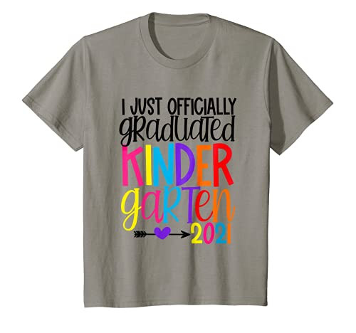 Kids I Officially Graduated Kindergarten Graduation Class of 2021 T-Shirt