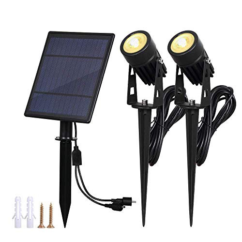 Solar Spotlight,T-SUNRISE Waterproof Outdoor Solar Lights Landscape Lighting Wall Light Auto On/ Off for Yard Garden Driveway Pathway Pool Tree Patio Solar Spotlight,T-SUNRISE Waterproof Outdoor Solar Lights Landscape Lighting Wall Light Auto On/ Off for Yard Garden Driveway Pathway Pool Tree Patio