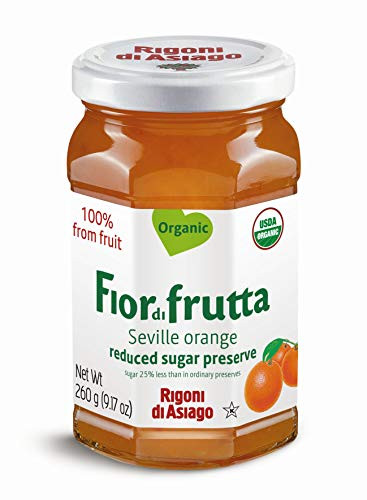 Rigoni di Asiago Fiordifrutta Organic Fruit Spread- Seville Orange- 9.17 Ounce