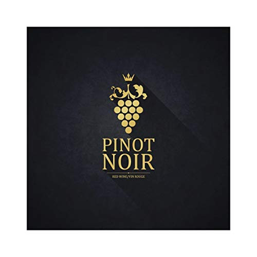 ABC Crafted Series | Wine Bottle Labels | Sticker for Gifts or Decoration| Pack of 50 -Pinot Noir Grapes-