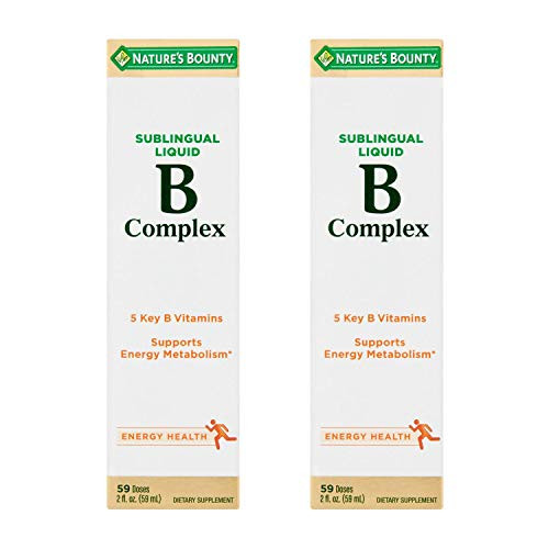Nature's Bounty Vitamin B Complex Sublingual Liquid 2 oz -Pack of 2- Nature's Bounty Vitamin B Complex Sublingual Liquid 2 oz -Pack of 2-