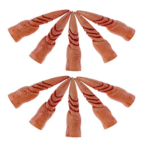 KESYOO 10Pcs Fake Nails Cover Simulation Flesh Color Nails Witch Zombie Ghost Monster Finger Claw Trick Props Decor for Party Costume Masquerade Cosplay