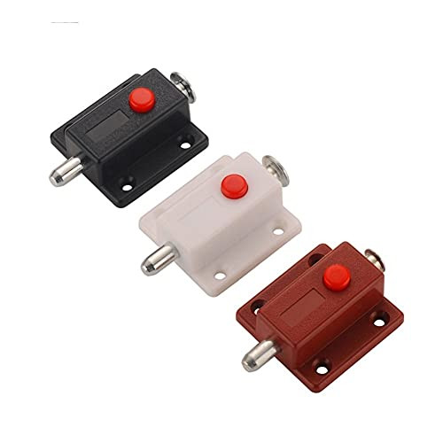 FITGOY Latch Lock 2pcs Door Bolts Latch Lock for Door Window Cabinet Box Cupboard Slide Locker Home Safety Bolt DIY Furniture Hardware gate latches -Color - Brown Red-
