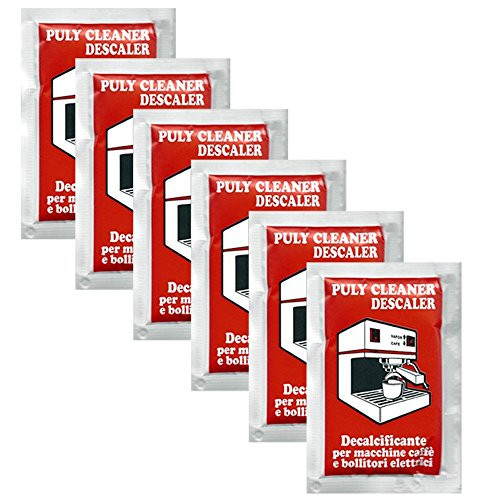 Puly / Puly Caff Cleaner Descaler Espresso Machine Cleaner - Six 30g Packets