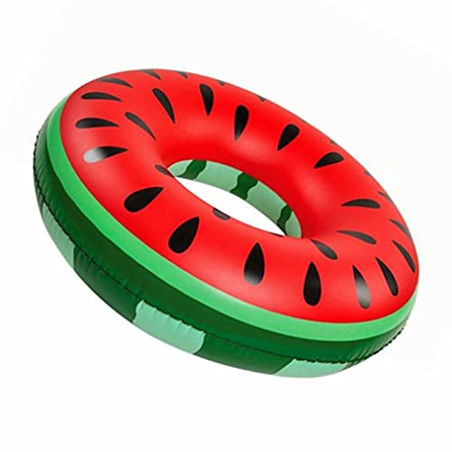Watermelon Inflatable Swim Rings- Lightweight and Inflatable Float Watermelon Large Giant Pool Water Supplies Lifebuoy Swimming Ring