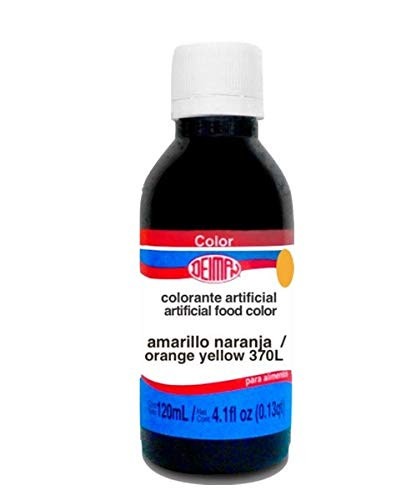 Deiman Artificial Food Color Orange Yellow 370 L-4 fl oz-