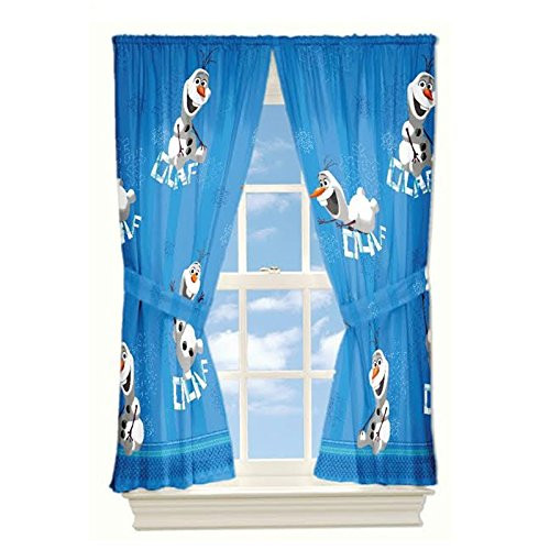 Disney's Frozen Olaf Drapery Panels, Set of 2 by Franco MFG