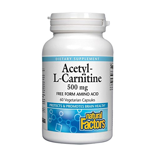 Natural Factors Acetyl L-Carnitine 500 milligrams- 60 Vegetarian Capsules Natural Factors Acetyl L-Carnitine 500 milligrams- 60 Vegetarian Capsules