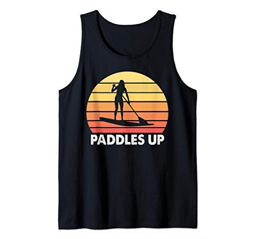Paddles Up Stand Up Paddle Board Vintage Gift Tank Top