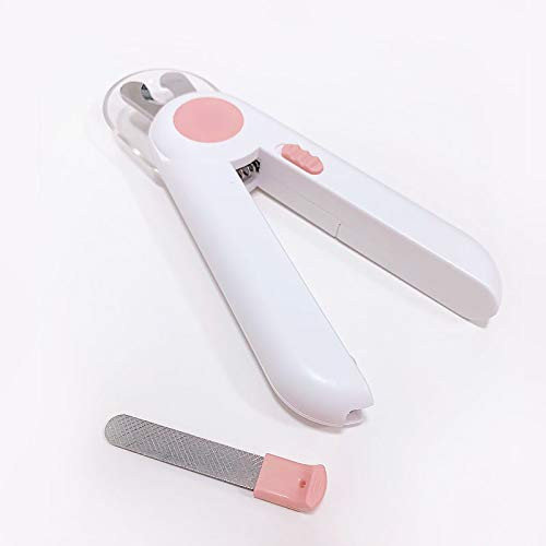 Yicare 2pcs Pet Trimmer Pet Cat Dog Nail Clipper Cutter Trimmer with LED Light Sickle Stainless Steel Grooming Scissors Clippers Pet Claws Dog Supplies