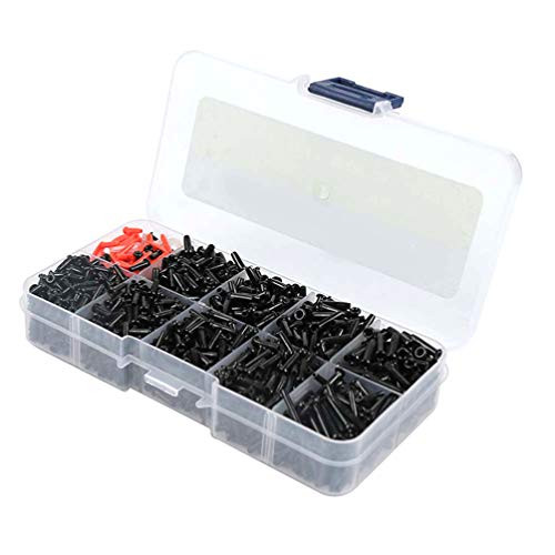 Garneck 1 Box Universal Badminton Racket Grommets Nylon Racquet Eyelets Bucket String Protector Stringing Tools for Tennis Pickball Squash -Mixed-