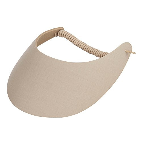 Otto Caps Fabric Foam Sun String Visor- Khaki