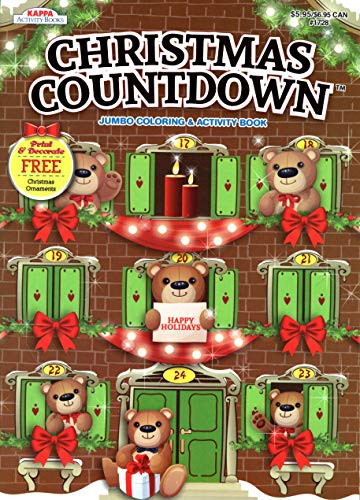 Kappa Books Christmas Edition Holiday Jumbo Coloring and Activity Book ~ Cristmas Countdown