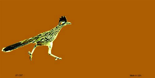Smart Blonde Roadrunner Offset Novelty Vanity Metal License Plate Tag Sign Smart Blonde Roadrunner Offset Novelty Vanity Metal License Plate Tag Sign