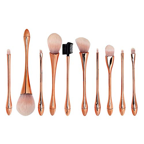 Soft Concealer Brush Face Makeup Brushes Daily Makeup Brush Set for Beauty Salon Use for Makeup Beginners-Rose gold-