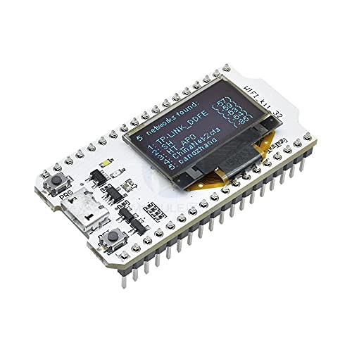 ICQUANZX ESP32 Development Board Upgraded Version 8MB Flash- ESP32 WiFi Bluetooth- ESP32 OLED 0.96 Inch OLED Display CP2102 Internet for Ar duino ESP8266 NodeMCU