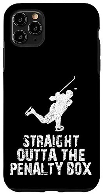 iPhone 11 Pro Max Straight Outta Penalty Box Funny Ice Hockey Player Gift Case