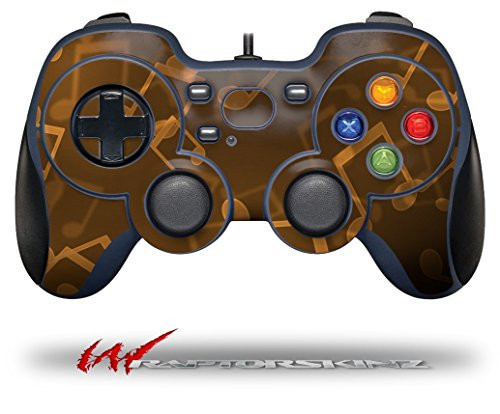 Bokeh Music Orange - Decal Style Skin fits Logitech F310 Gamepad Controller -CONTROLLER SOLD SEPARATELY-