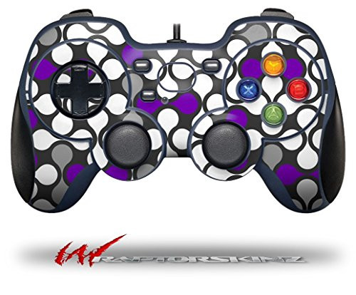 Locknodes 05 Purple - Decal Style Skin fits Logitech F310 Gamepad Controller -CONTROLLER SOLD SEPARATELY-