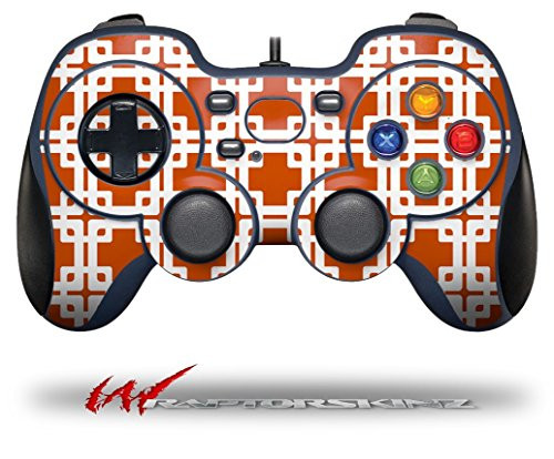 Boxed Burnt Orange - Decal Style Skin fits Logitech F310 Gamepad Controller -CONTROLLER SOLD SEPARATELY-
