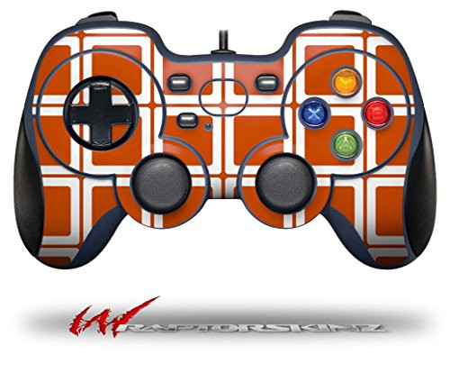 Squared Burnt Orange - Decal Style Skin fits Logitech F310 Gamepad Controller -CONTROLLER SOLD SEPARATELY-
