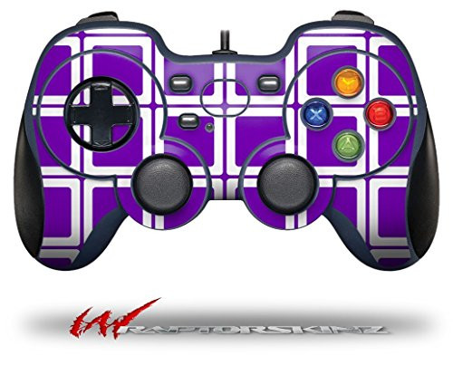 Squared Purple - Decal Style Skin fits Logitech F310 Gamepad Controller -CONTROLLER SOLD SEPARATELY-