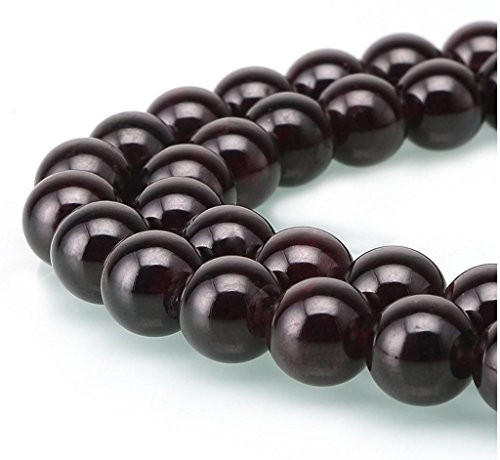 AAA Natural Garnet Gemstone 8mm Loose Round Beads Spacer Beads For Jewelry Making 15.5" (1 strand) GY8-8 AAA Natural Garnet Gemstone 8mm Loose Round Beads Spacer Beads For Jewelry Making 15.5" (1 strand) GY8-8