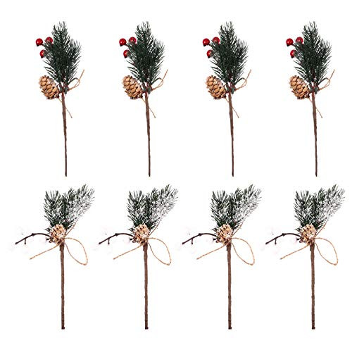 Toyvian 16Pcs Christmas Pinecone Picks Holly Red Berry Picks Stems Faux Pine Needle Branch Spray Pine Twigs Fern Leaves Branch Evergreen Christmas Berries for Xmas Wedding Decor Toyvian 16Pcs Christmas Pinecone Picks Holly Red Berry Picks Stems Faux Pine Needle Branch Spray Pine Twigs Fern Leaves Branch Evergreen Christmas Berries for Xmas Wedding Decor