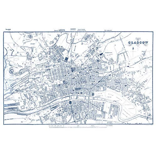 Map 1888 Glasgow City Scotland Plan Chart Art Print Canvas Premium Wall Decor Poster Mural Map 1888 Glasgow City Scotland Plan Chart Art Print Canvas Premium Wall Decor Poster Mural