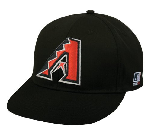 Youth FLAT BRIM Arizona Diamondbacks Alternate Black Hat Cap MLB Adjustable