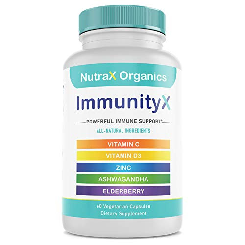 All-in-One Immune Support with Organic Elderberry- Organic Ashwagandha- Vitamin C with Zinc and D 4000 IU - High Potency Antioxidants Supplement and Immunity Booster for Adults -60 Vegan Capsules- All-in-One Immune Support with Organic Elderberry- Organic Ashwagandha- Vitamin C with Zinc and D 4000 IU - High Potency Antioxidants Supplement and Immunity Booster for Adults -60 Vegan Capsules-