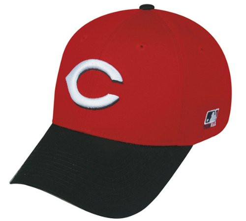 OC Sports Cincinnati Reds -Black Brim- Adult Adjustable Hat Officially Licensed Major League Baseball Replica Ball Cap OC Sports Cincinnati Reds -Black Brim- Adult Adjustable Hat Officially Licensed Major League Baseball Replica Ball Cap