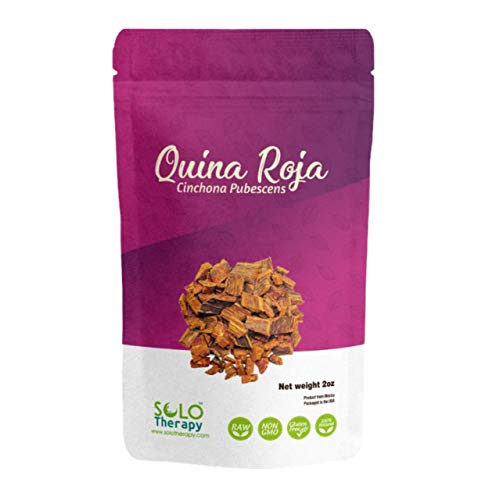 Quina Roja Cinchona Bark 100 percent Natural - Cinchona Pubescens - 2 oz - Quina Roja Natural - Resealable Bag - Quina Roja Tea - Quina Roja Te - Cinchona Bark - Product From Mexico- Packaged in the USA -2 ounces -Pack of 1--