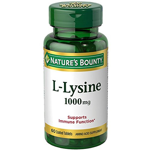 Nature's Bounty L-Lysine 1000 mg Tablets 60 ea -Pack of 2- Nature's Bounty L-Lysine 1000 mg Tablets 60 ea -Pack of 2-