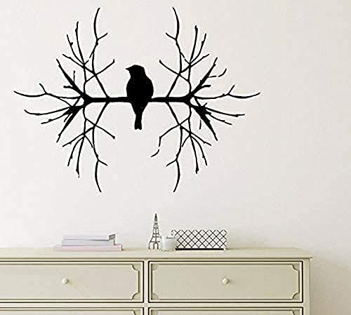 HUANGS Wallpaper 42X56cm Vinyl Wall Decal Bird On Branch Natural Simple Interior Modern Art Removable Home Decoration Stickers Creative Wall Sticker Art Mural