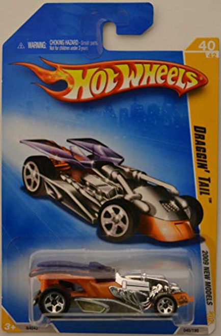 Hot Wheels Compatible Draggin' Tail Orange/Chrome 40 HW 2009 New Models Series 1-64 Scale Collectible Die Cast Model Car