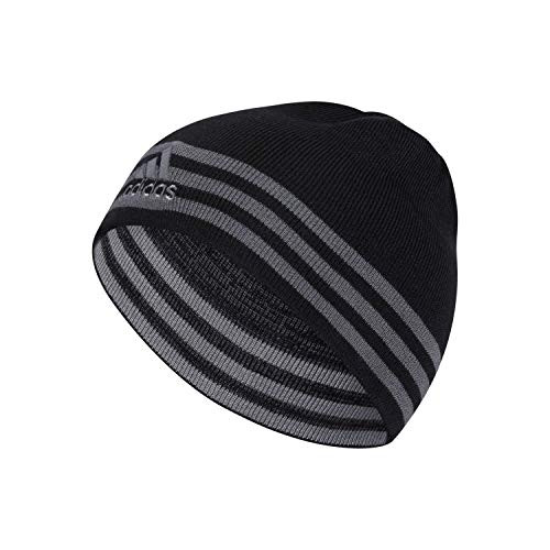 adidas mens Eclipse Reversible II Beanie Black/ Onix/ Grey/ Black - Onix Marl- One Size