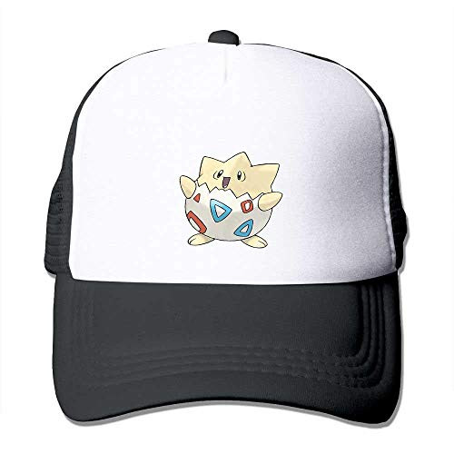 MWHprint Adult's Trucker Hats for Boys  and  Girls Cool Adjustable Mesh Baseball Cap-Pokemon Togepi-Black