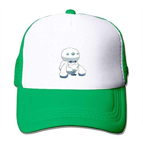 MWHprint Adult's Trucker Hats for Boys  and  Girls Cool Adjustable Mesh Baseball Cap-Pokemon Darmanitan-Galar-Green