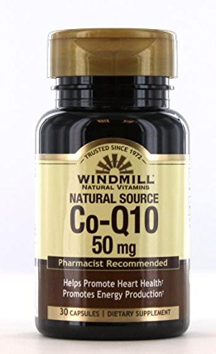 Co-Enzyme Q 10 50 mg Dietary Supplement Capsules by Windmill - 30 ea