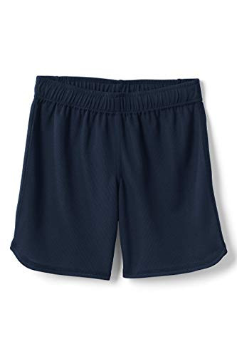 Lands' End Uniform Girls Mesh Short Classic Navy Little Kid Medium