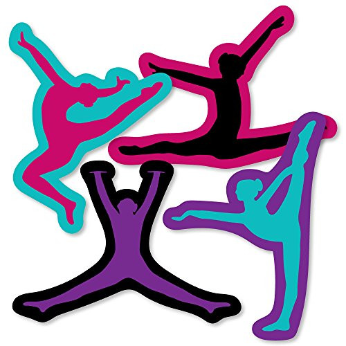 Tumble, Flip & Twirl - Gymnastics - Gymnasts Decorations DIY Birthday Party or Gymnast Party Essentials - Set of 20