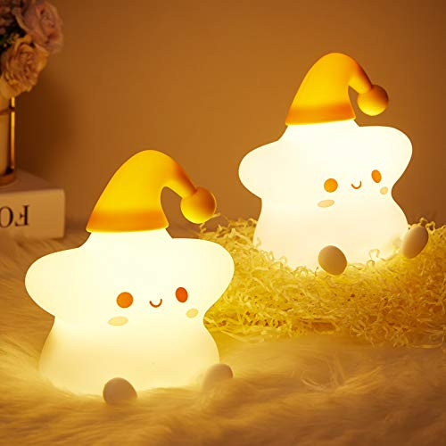 Mubarek Star Night Light for Kids- Baby Toddler Cute Nightlight- Soft Silicone Nursery Led Color Changing Lamp- Birthday Gifts for Teen Girls- Squishy Lights with Tap Control- Portable- Rechargeable Mubarek Star Night Light for Kids- Baby Toddler Cute Nightlight- Soft Silicone Nursery Led Color Changing Lamp- Birthday Gifts for Teen Girls- Squishy Lights with Tap Control- Portable- Rechargeable