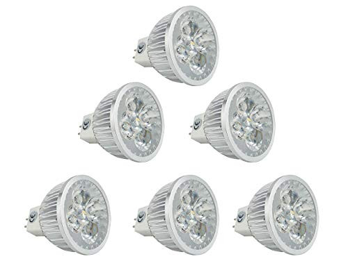 CTKcom 5 Watt MR16 LED Bulbs 85~265V -6 Pack-- G5.3 LED Spotlight Equal to 50W Halogen Bulbs 3000K Warm White 400LM Spotlight for Landscape Accent Recessed Track Lighting Bulbs?Non-dimmable. CTKcom 5 Watt MR16 LED Bulbs 85~265V -6 Pack-- G5.3 LED Spotlight Equal to 50W Halogen Bulbs 3000K Warm White 400LM Spotlight for Landscape Accent Recessed Track Lighting Bulbs?Non-dimmable.