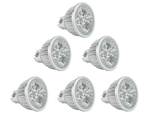 CTKcom 5 Watt MR16 LED Bulbs 85~265V -6 Pack-- G5.3 LED Spotlight Equal to 50W Halogen Bulbs 3000K Warm White 400LM Spotlight for Landscape Accent Recessed Track Lighting Bulbs?Non-dimmable.