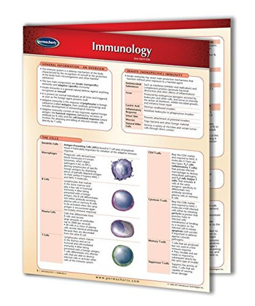 Immunology 4-Page Laminated Biology Quick Reference Guide by Permacharts Immunology 4-Page Laminated Biology Quick Reference Guide by Permacharts