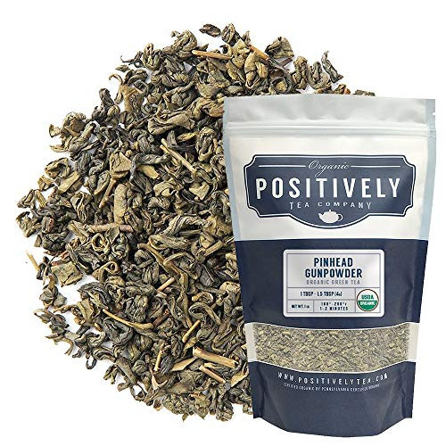 Organic Positively Tea Company- Pinhead Gunpowder- Green Tea- Loose Leaf- 16 Ounce Organic Positively Tea Company- Pinhead Gunpowder- Green Tea- Loose Leaf- 16 Ounce