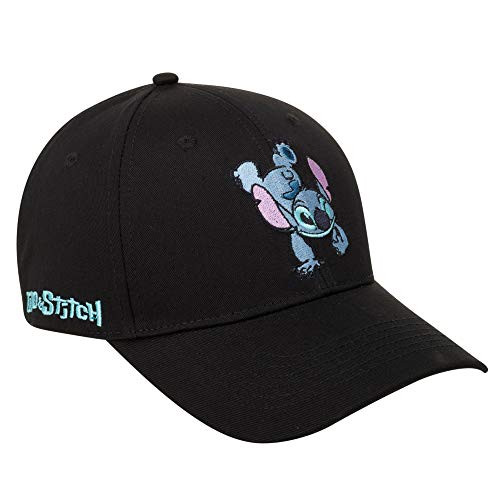 Disney Women's Baseball Cap  Lilo  and  Stitch Curved Brim Snap-Back Hat- Lilo Black