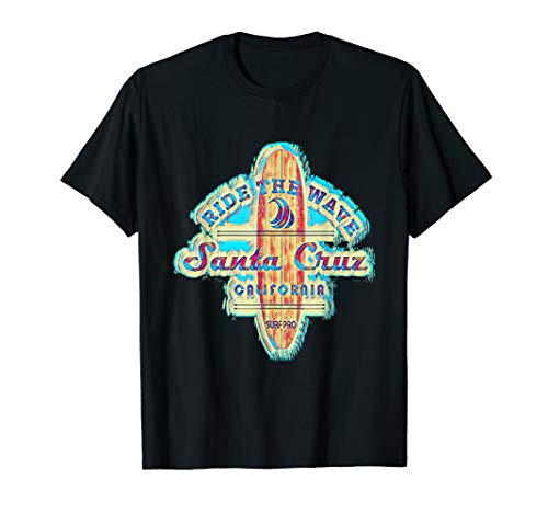 Santa Cruz Surfer Surfboard Vintage Tourist Surfing T-Shirt